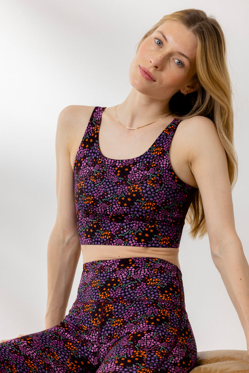 Short Millefleurs Set | Hey Honey Yoga & Active Wear