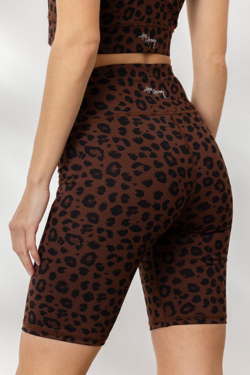 Biker Classic Leo Chocolate | Hey Honey & Active Wear