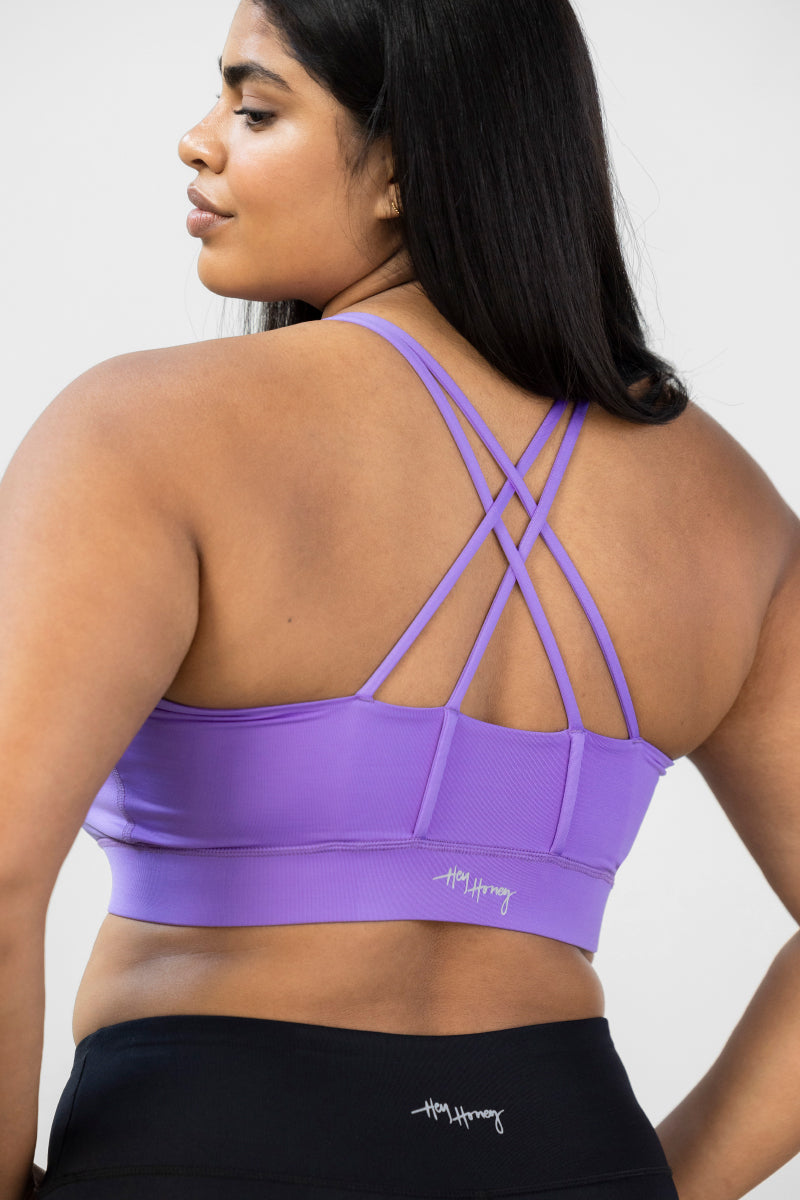 Criss-Cross Bra Unicolor | Hey Honey Yoga & Active Wear