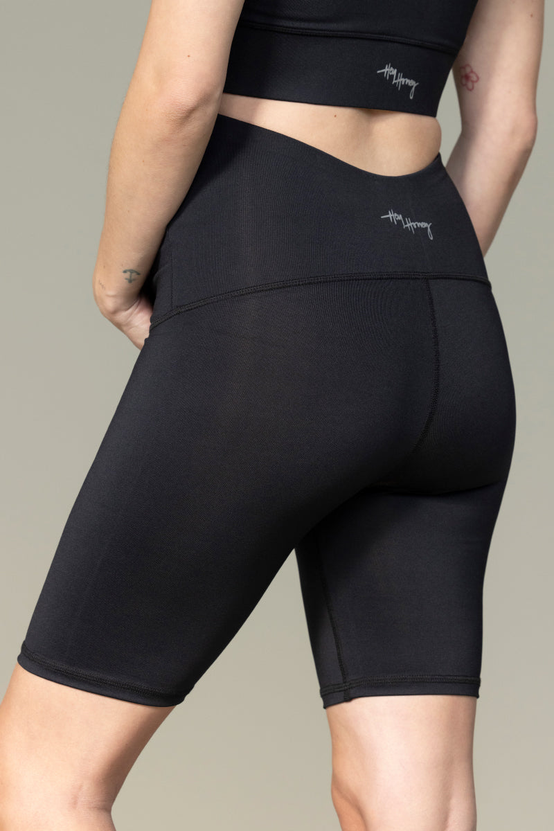 Maternity Biker Black | Hey Honey Yoga & Active Wear