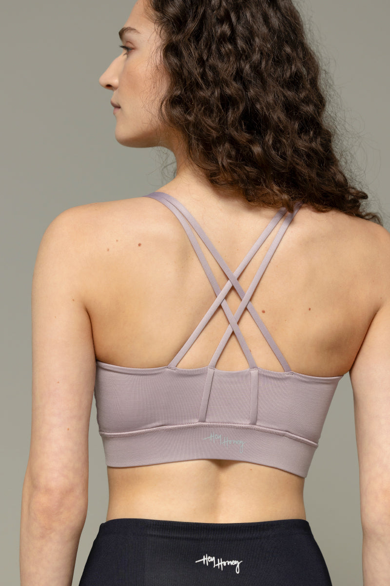 Criss-Cross Bra Unicolor | Hey Honey Yoga & Active Wear