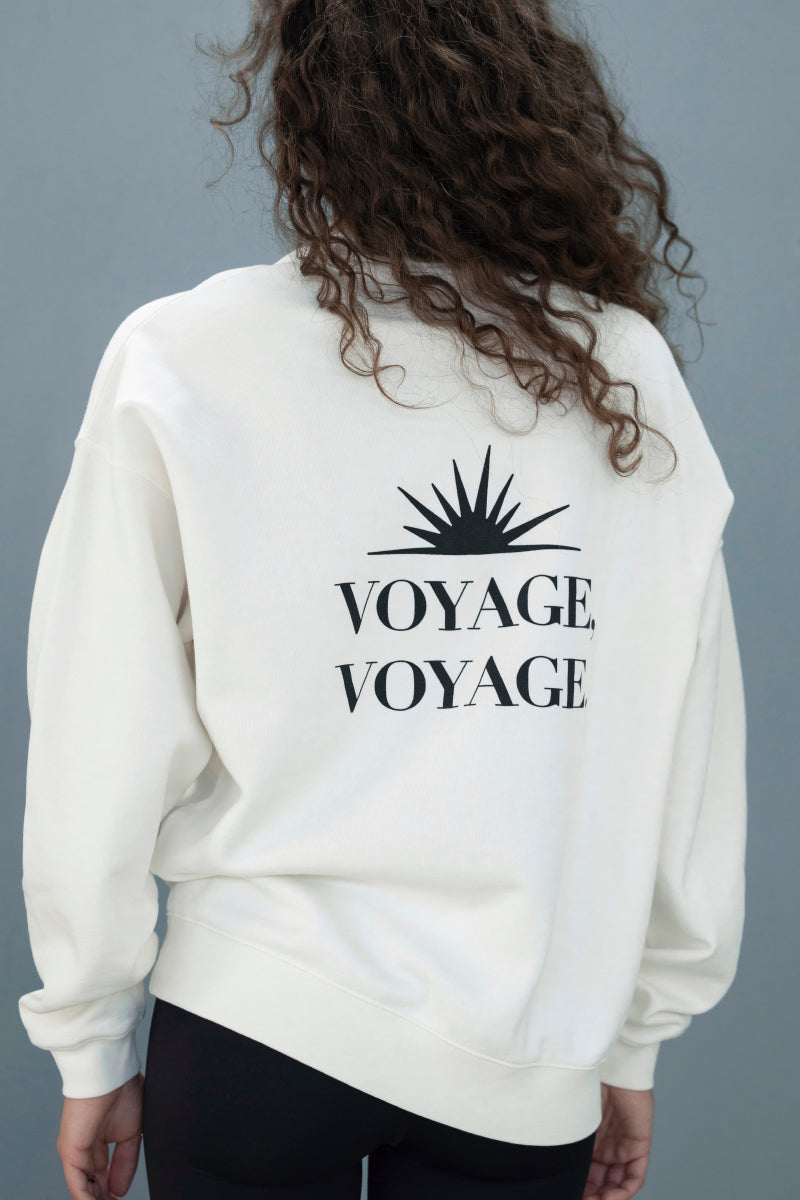 Sweater Voyage Off-White | Hey Honey Yoga & Active Wear