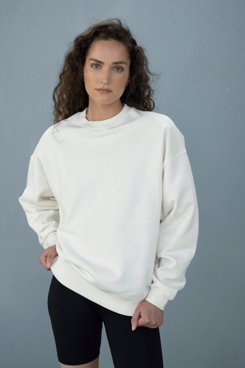 Sweater Voyage Off-White | Hey Honey Yoga & Active Wear