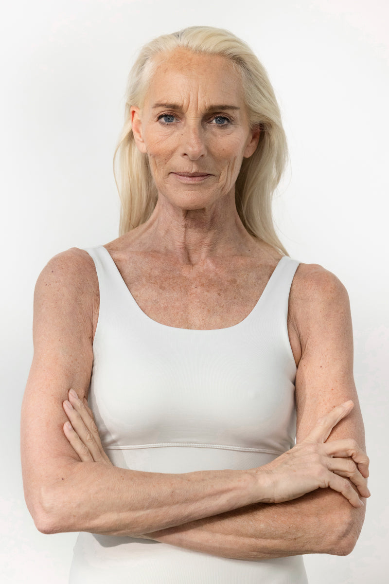 Bustier Unicolor White | Hey Honey Yoga & Active Wear