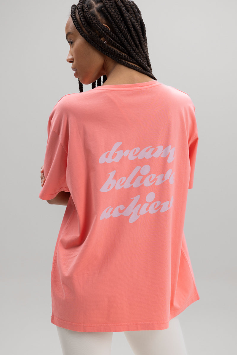 Shirt DREAM Peach | Hey Honey Yoga & Active Wear