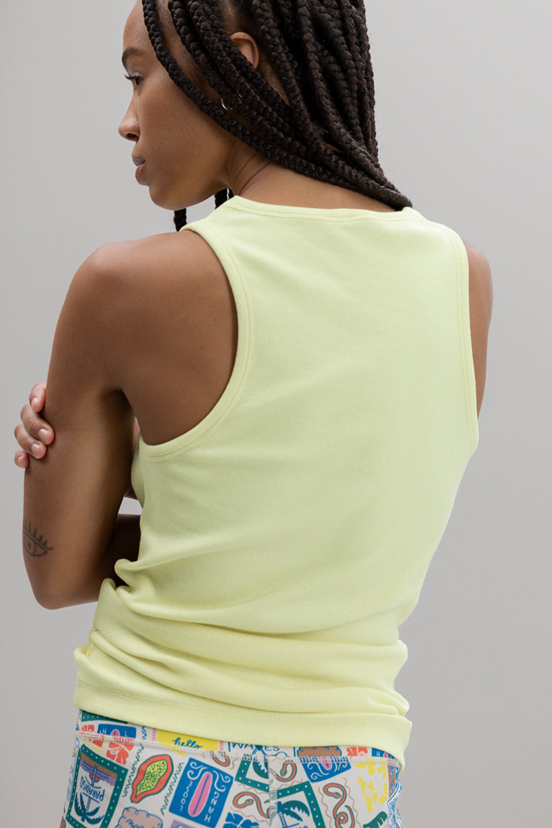 Rib Tank Lemon | Hey Honey & Active Wear