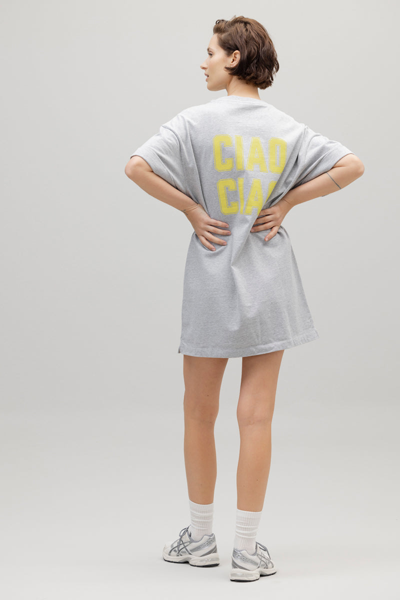 Shirt Dress Ciao Ciao Grey | Hey Honey & Active Wear