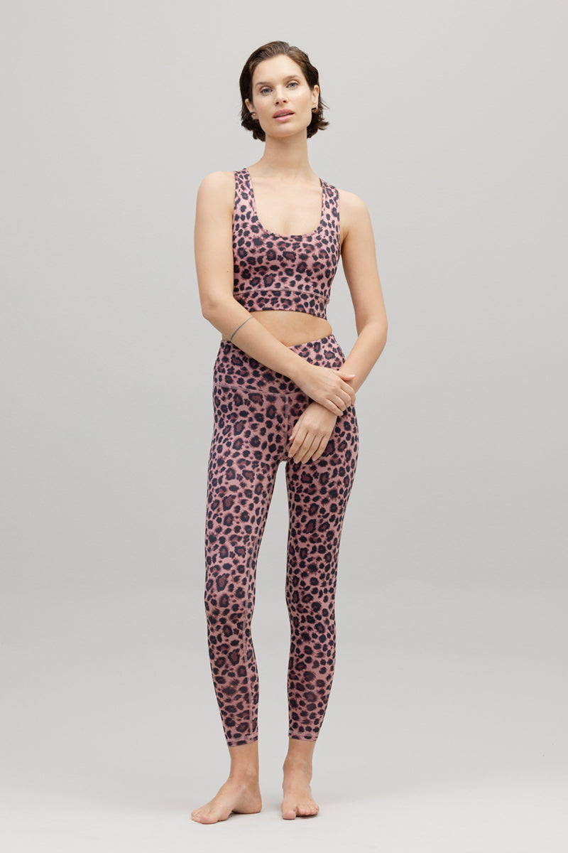 Cropped Leggings Leo Rose | Hey Honey Yoga & Active Wear