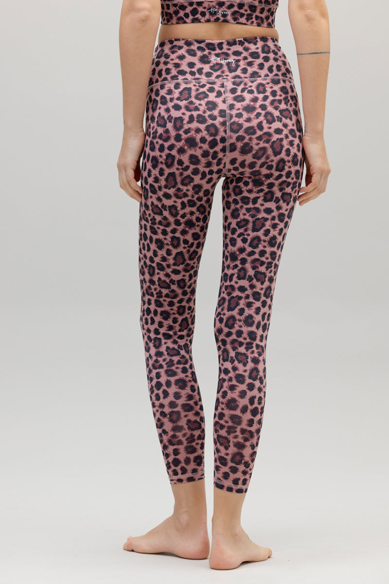 Cropped Leggings Leo Rose | Hey Honey Yoga & Active Wear