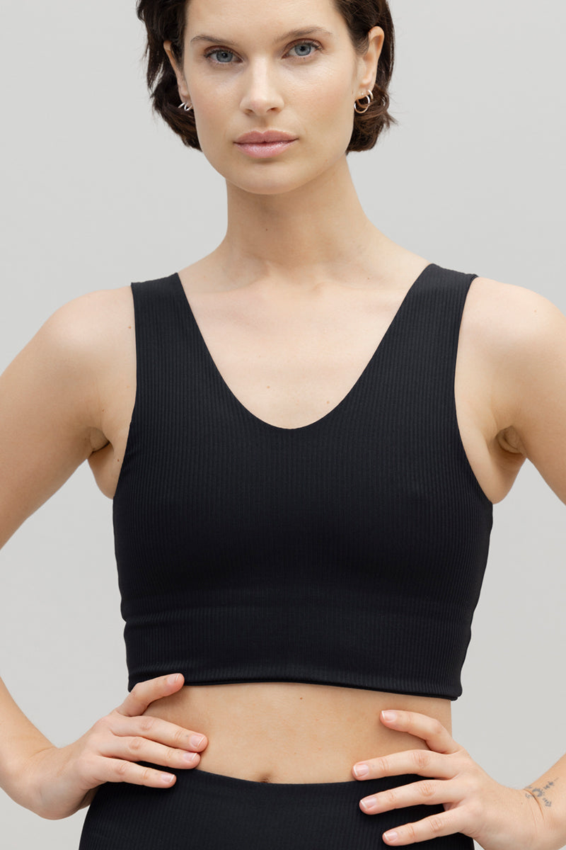Bustier Ribbed Black | Hey Honey & Active Wear
