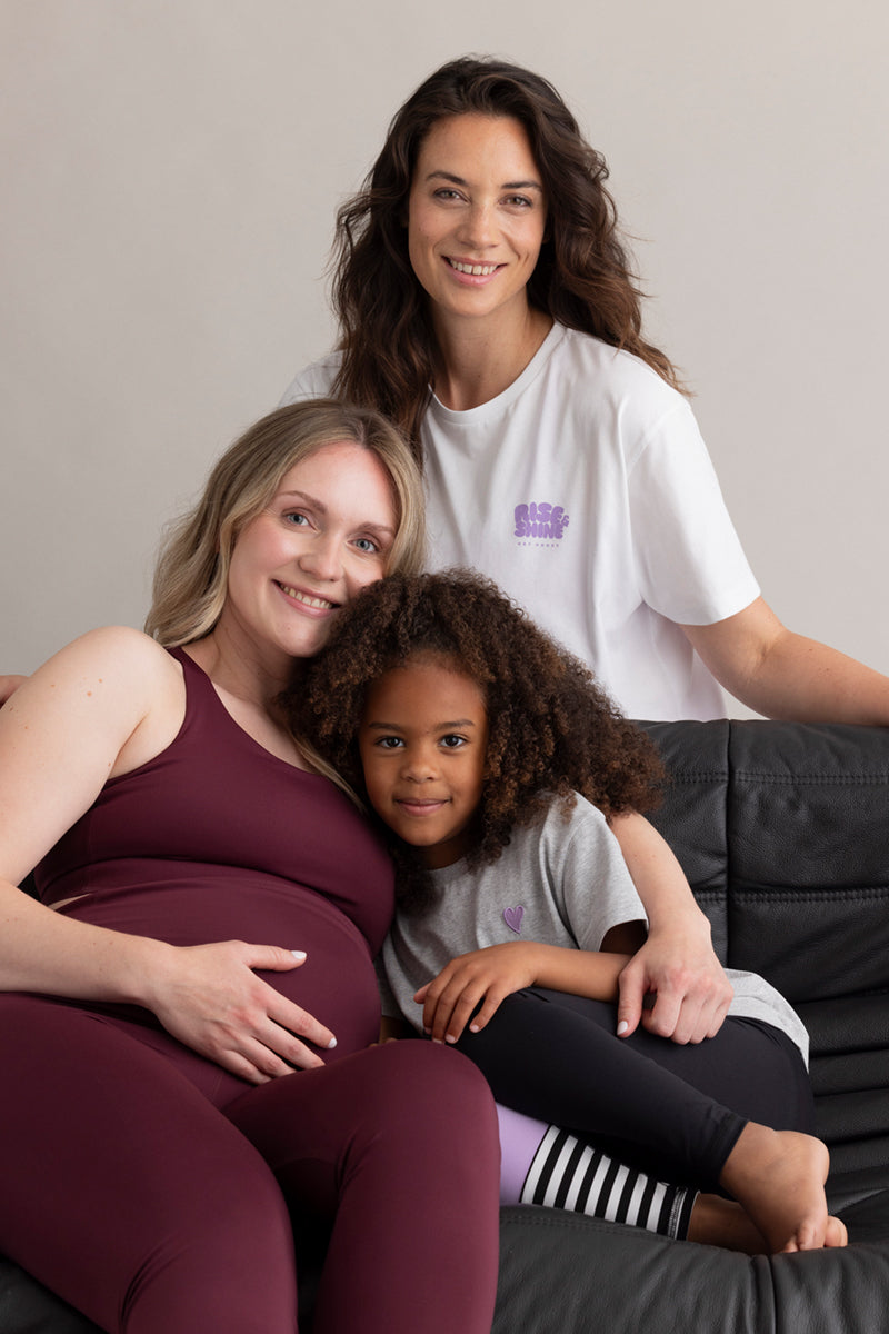 Maternity Leggings Italian Plum | Hey Honey Yoga & Active Wear