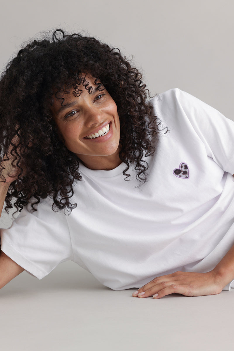 T-Shirt Leo Heart White | Hey Honey & Active Wear