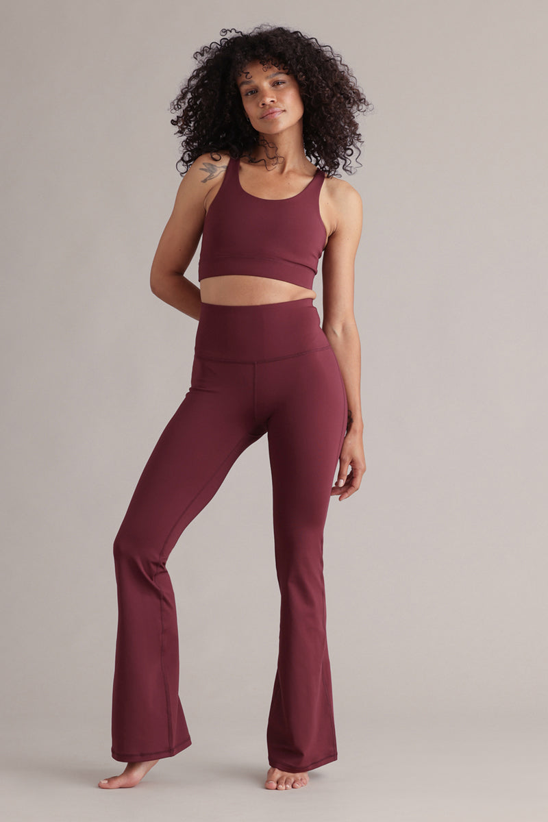 Flared Italian Plum Set | Hey Honey & Active Wear