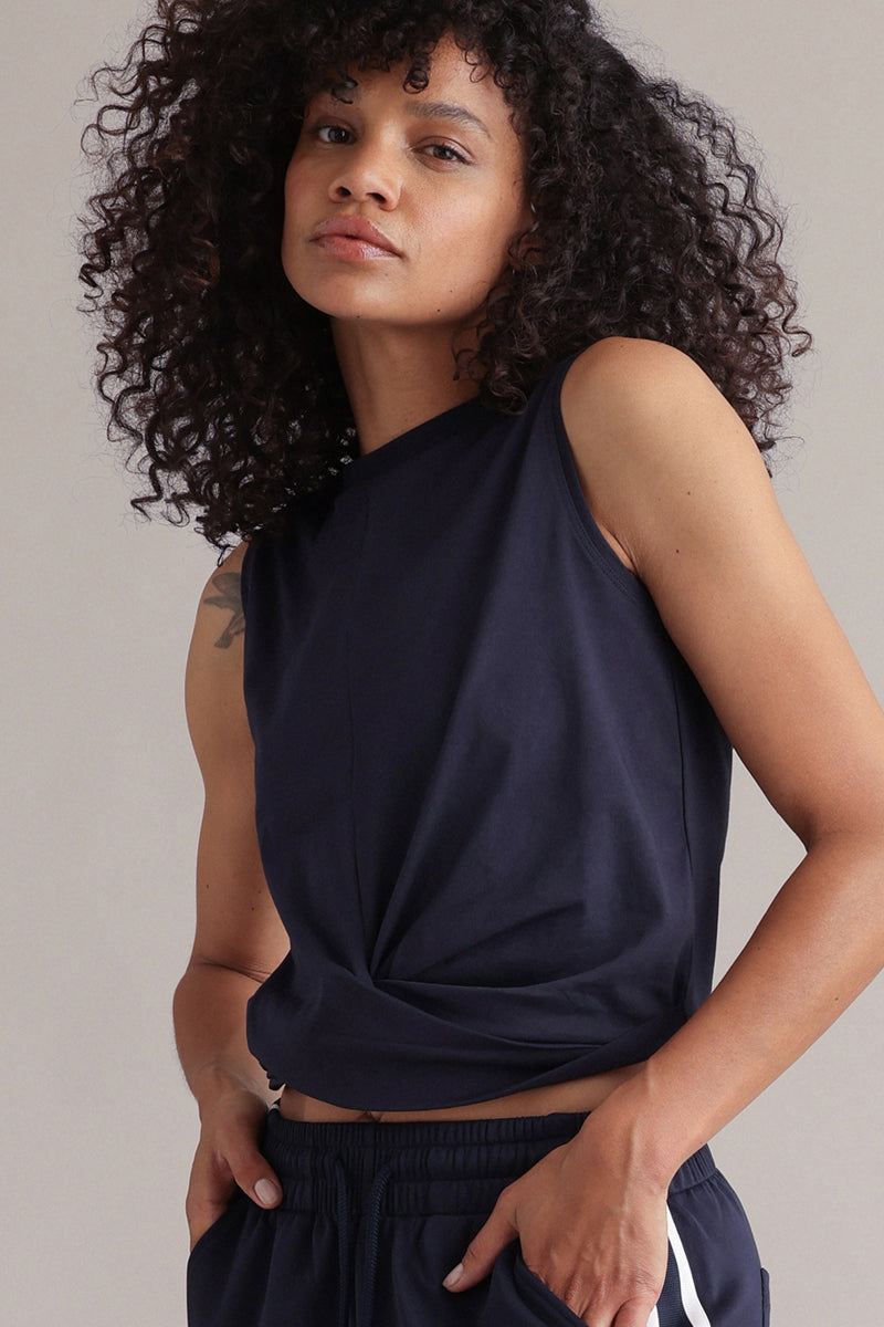 Tops Baritone Blue | Hey Honey Yoga & Active Wear