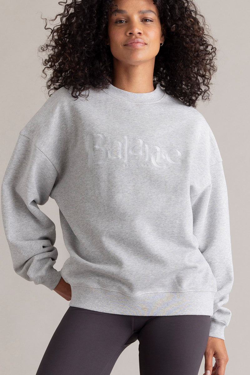 Sweatshirt Balance Grey Melange | Hey Honey & Active Wear