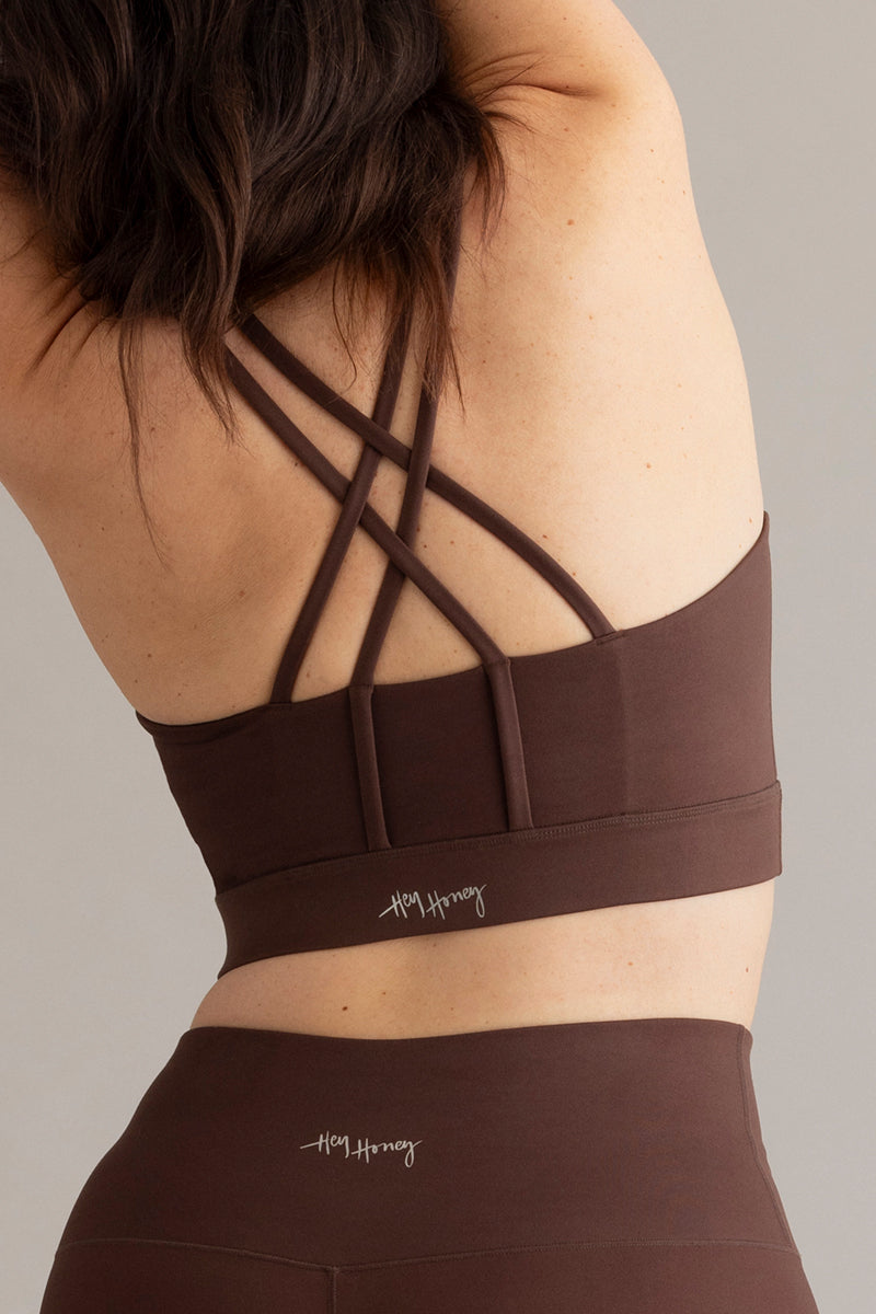 Criss-Cross Bra Unicolor Shopping Bag | Hey Honey Yoga & Active Wear