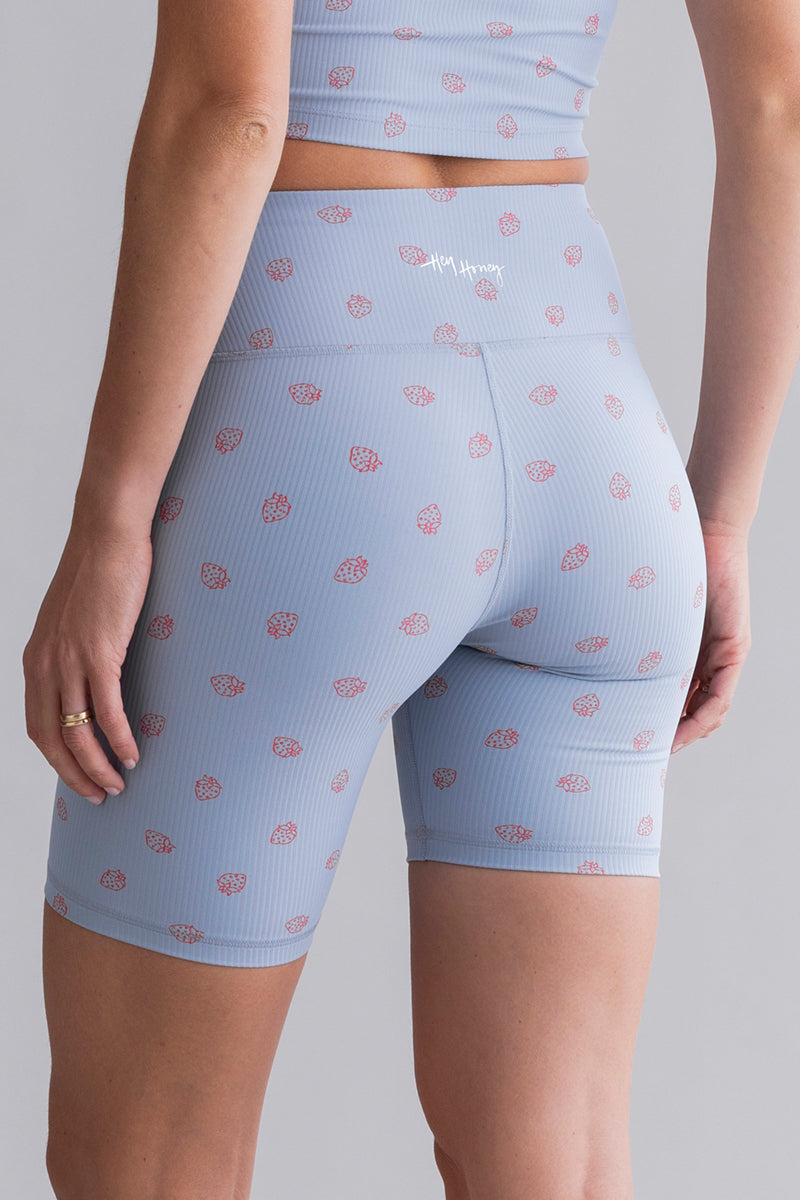 High-Rise Biker Ribbed Juicy | Hey Honey & Active Wear