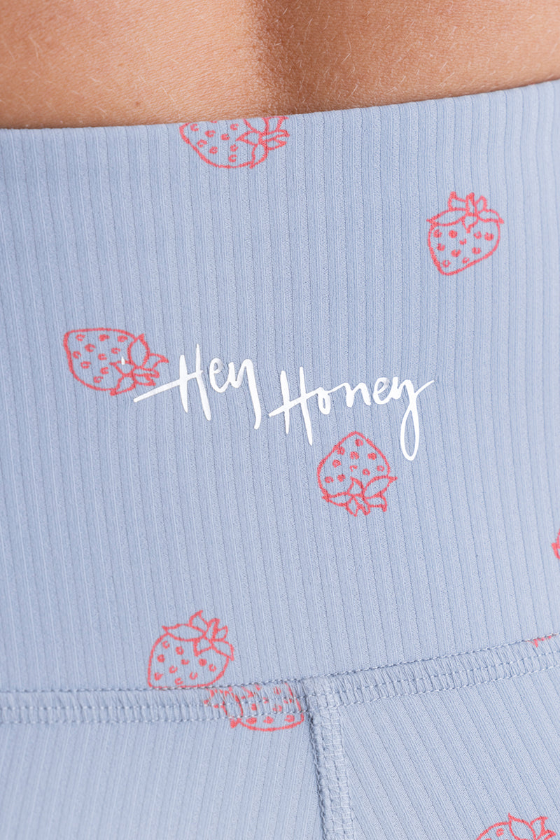 High-Rise Biker Ribbed Juicy | Hey Honey & Active Wear