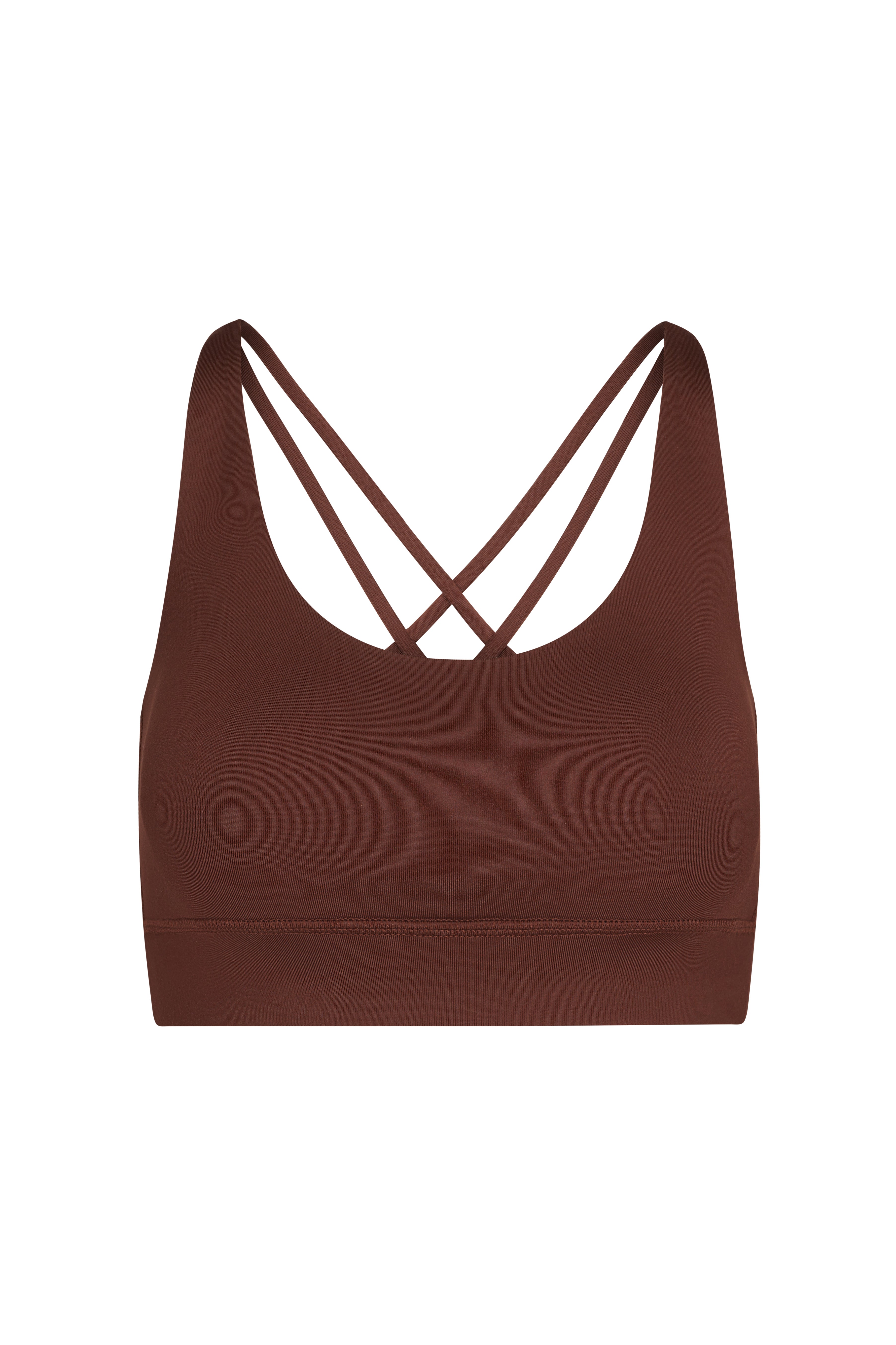 Criss-Cross Bra Chocolate | Hey Honey Yoga & Active Wear