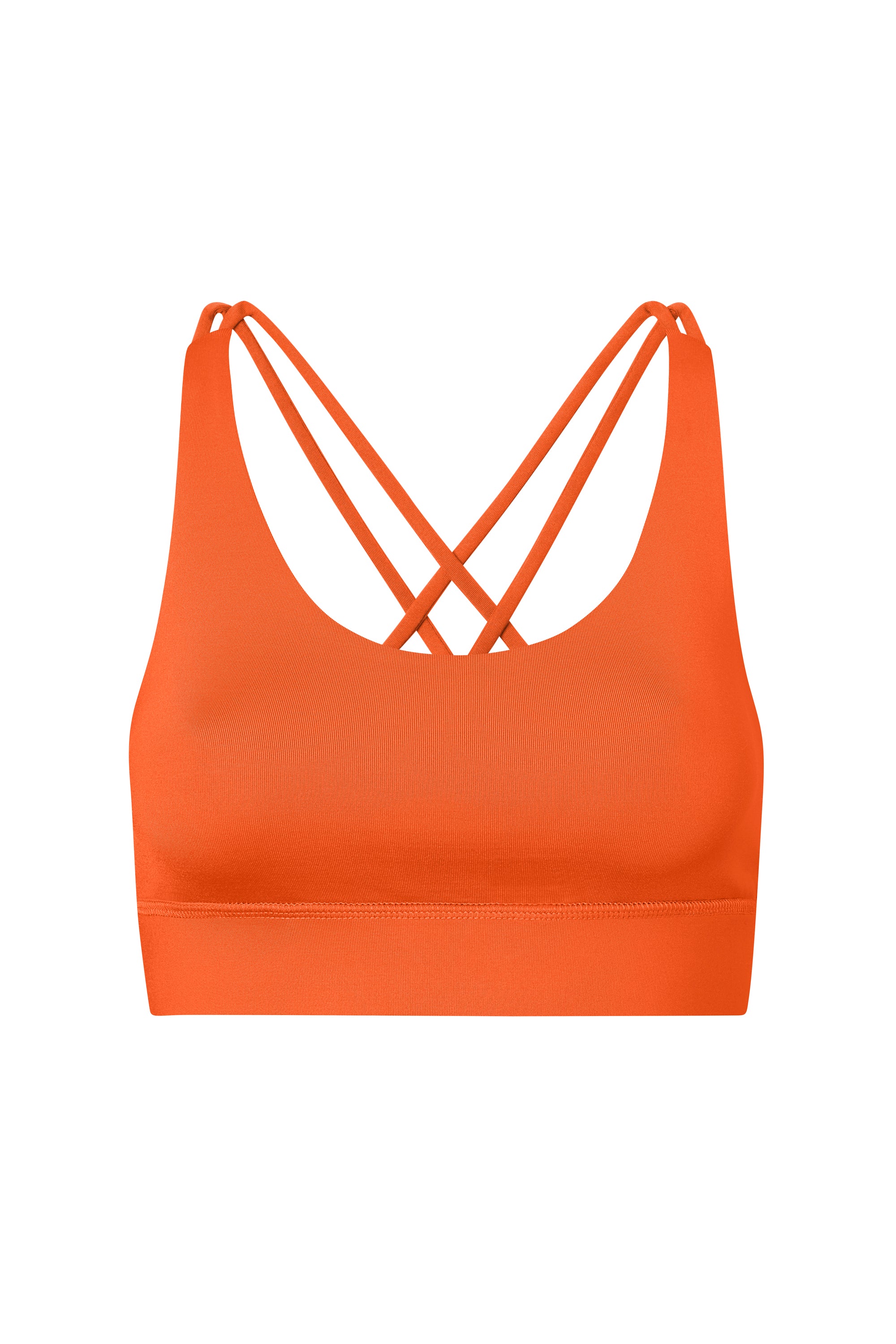 Criss-Cross Bra Orange | Hey Honey Yoga & Active Wear