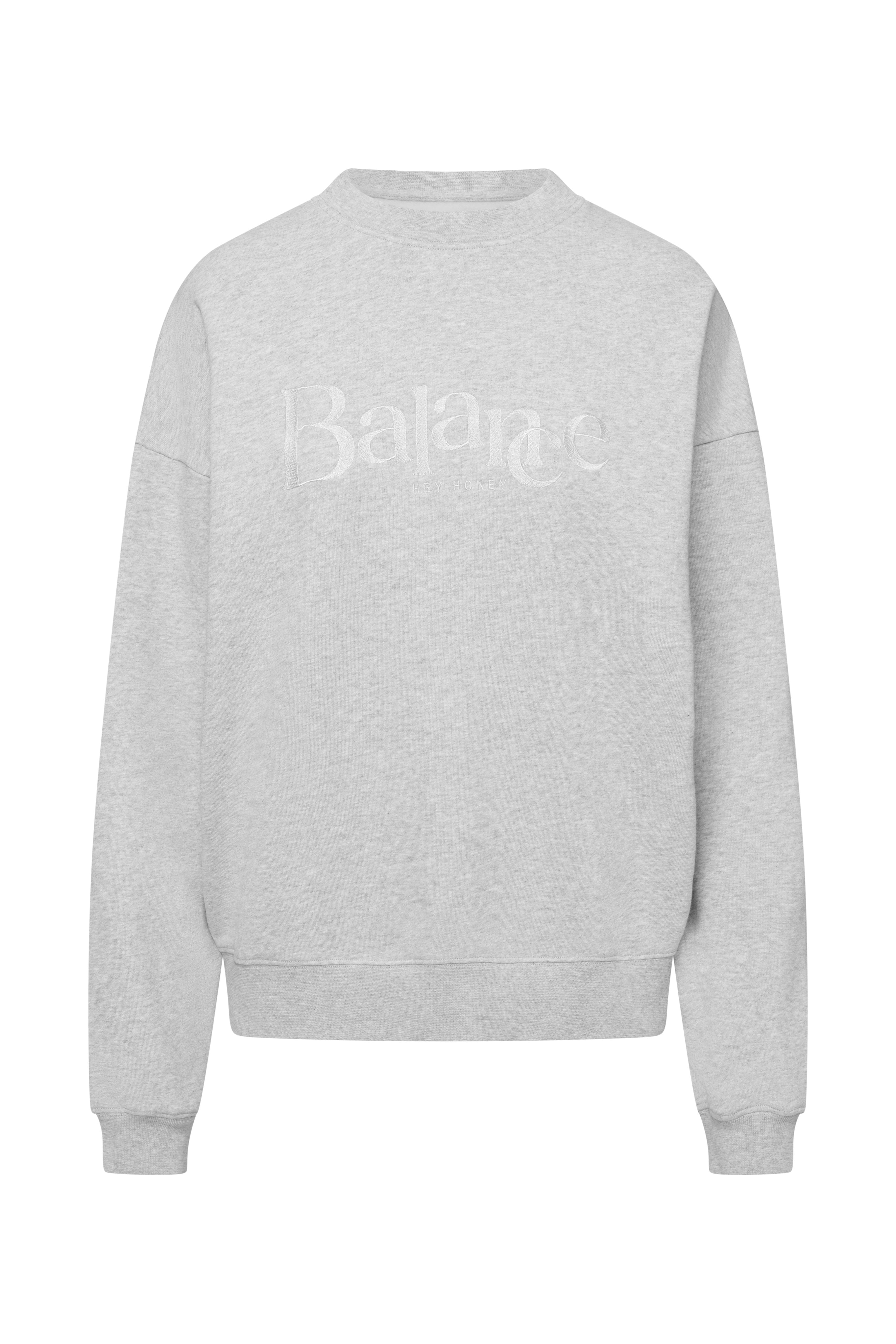 Sweatshirt Balance Grey Melange | Hey Honey & Active Wear