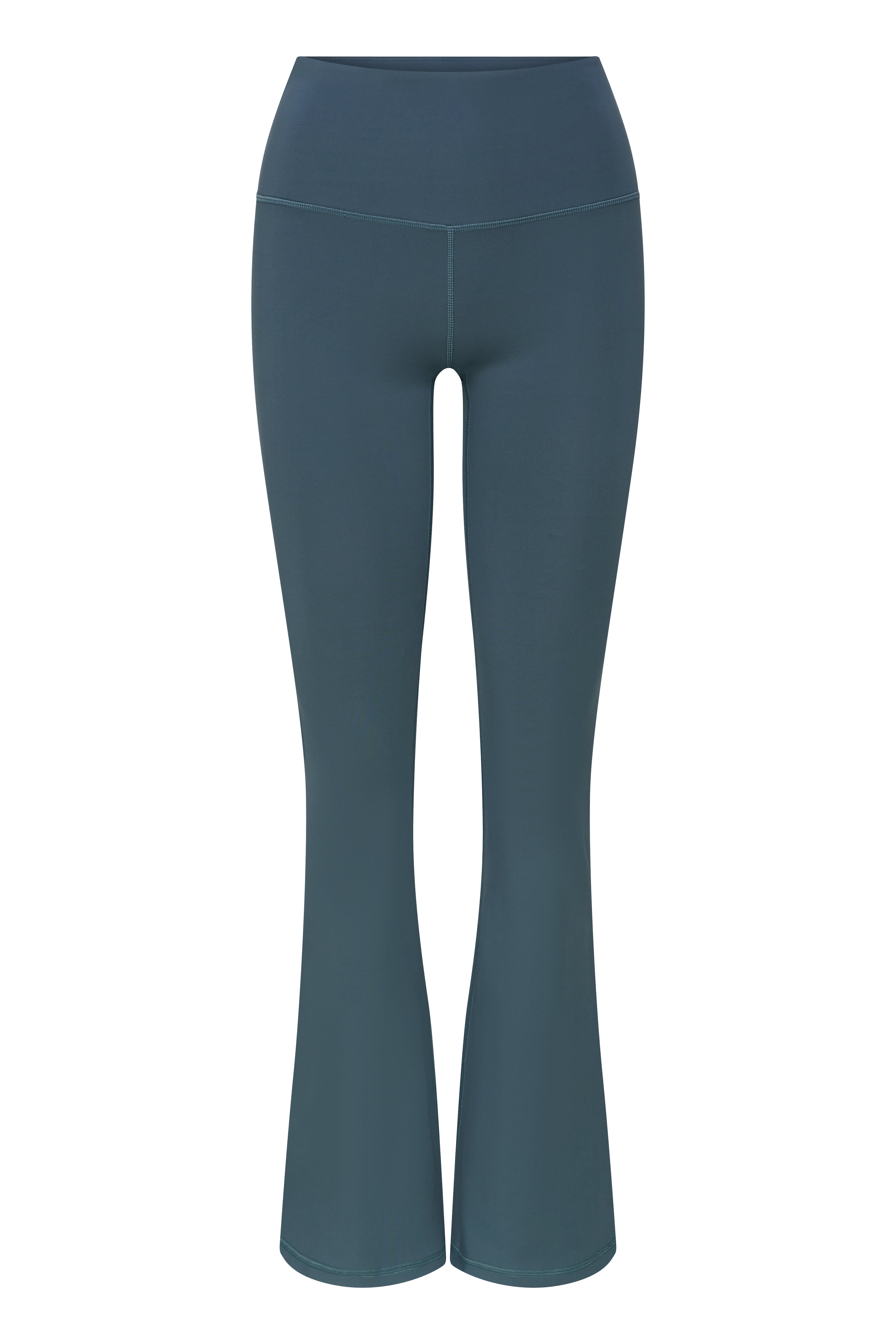 High-Waist Flared Leggings Cotton Touch Teal | Hey Honey & Active Wear
