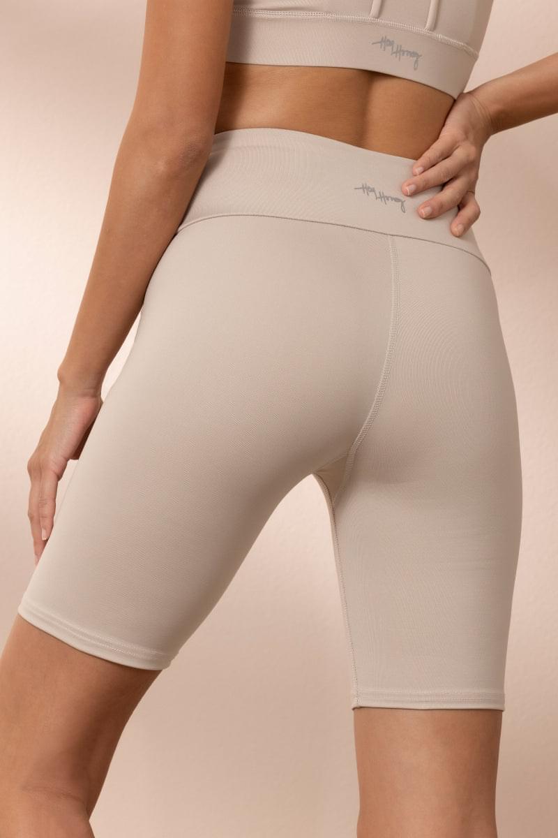 Biker Silver Gray | Hey Honey Yoga & Active Wear