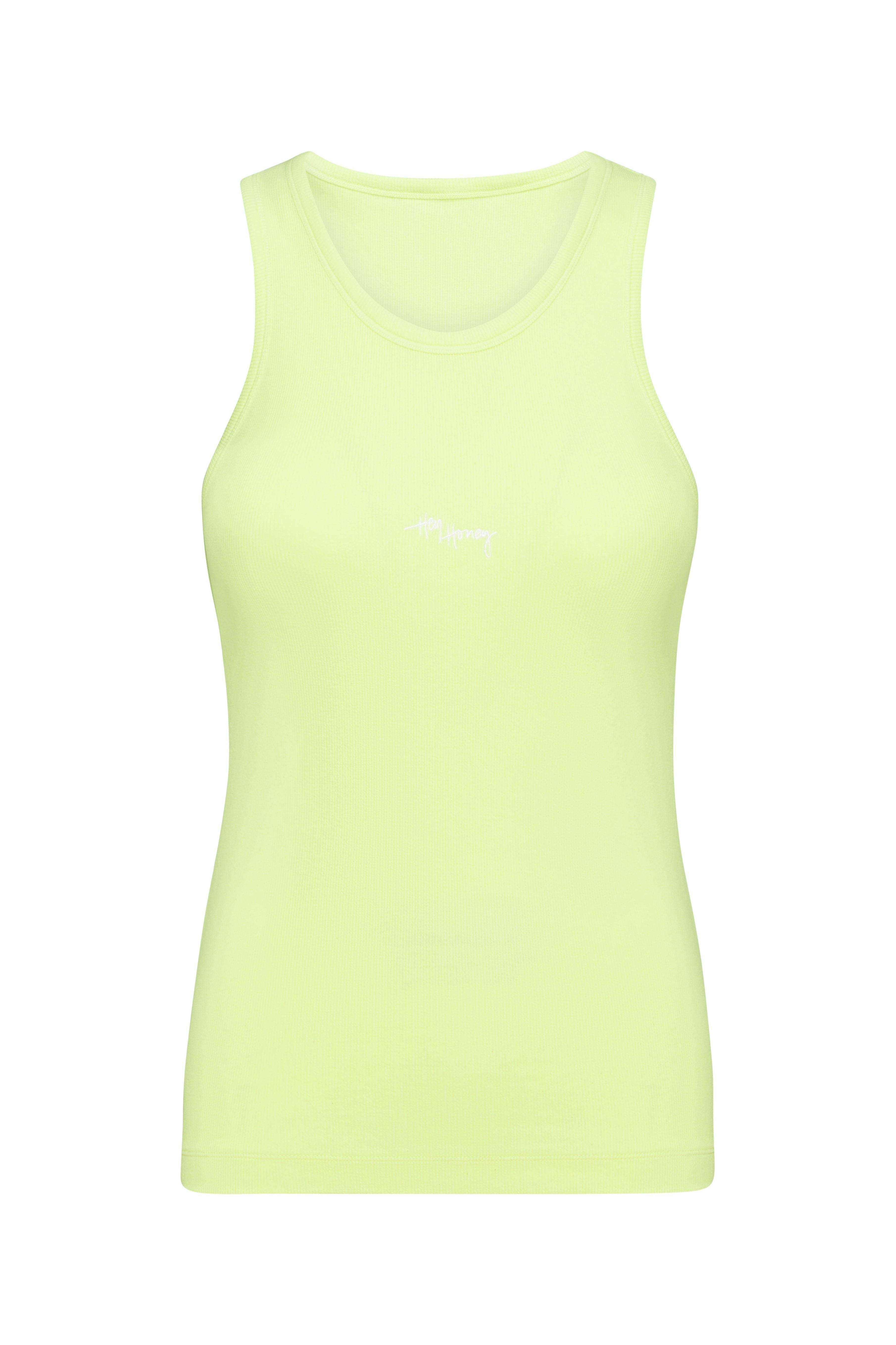 Rib Tank Lemon | Hey Honey & Active Wear