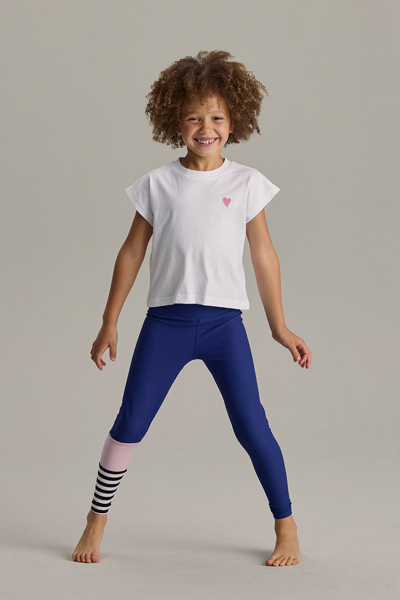 Kids Cropped T-Shirt White | Hey Honey & Active Wear