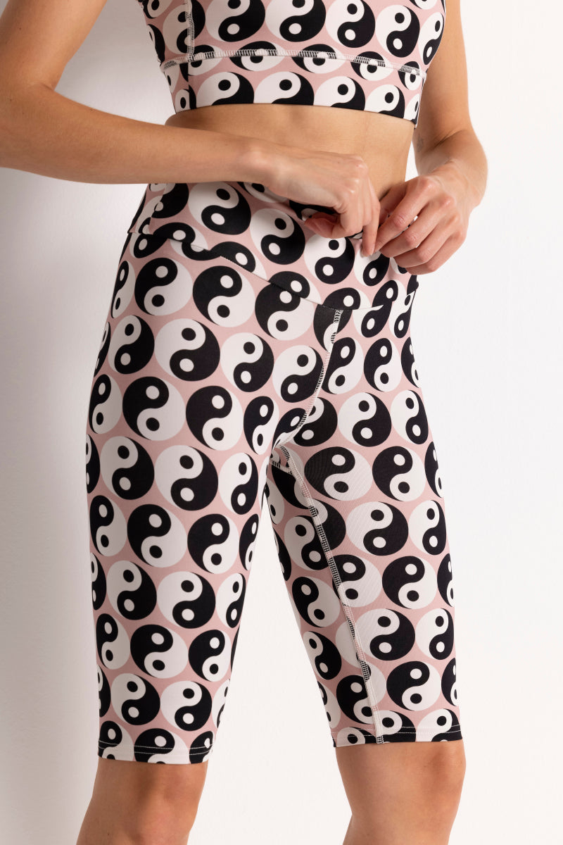 Long Biker Yin Yang | Hey Honey Yoga & Active Wear