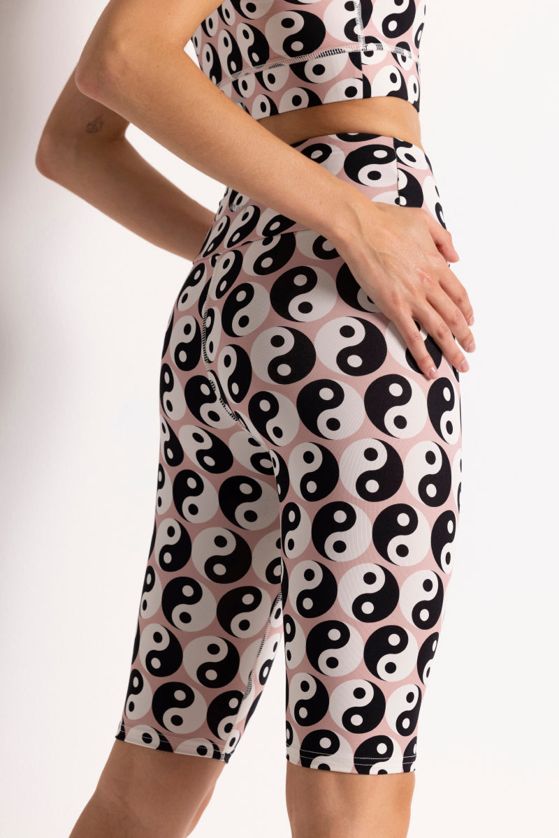 Long Biker Yin Yang | Hey Honey Yoga & Active Wear