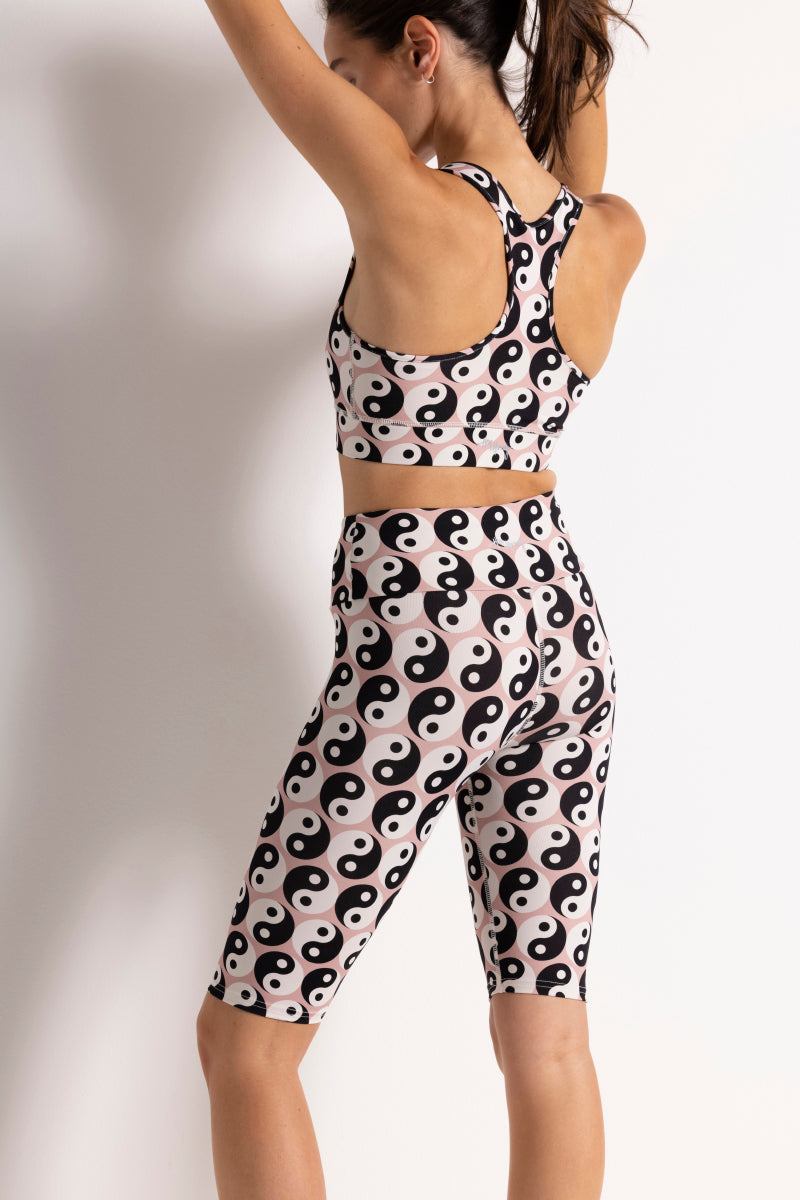 Long Biker Yin Yang | Hey Honey Yoga & Active Wear