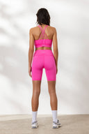 Criss-Cross Bra Neon Pink | Hey Honey Yoga & Active Wear