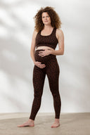 Maternity Leggings Leo Chocolate | Hey Honey Yoga & Active Wear