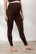 Maternity Leggings Leo Chocolate | Hey Honey Yoga & Active Wear