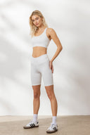 Criss-Cross Bra White | Hey Honey Yoga & Active Wear