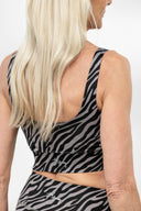 Bustier Zebra Stone | Hey Honey Yoga & Active Wear