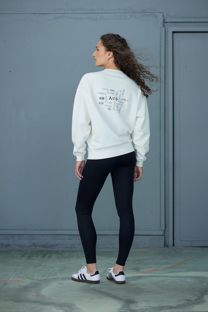 Sweater Mother White | Hey Honey Yoga & Active Wear