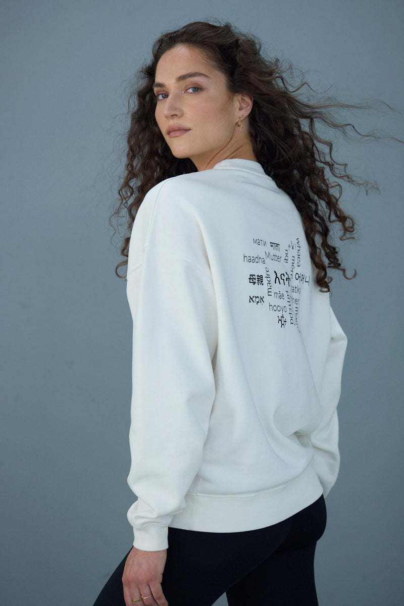 Sweater Mother White | Hey Honey Yoga & Active Wear