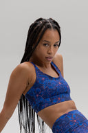 Criss-Cross Bra Flower Daze | Hey Honey Yoga & Active Wear