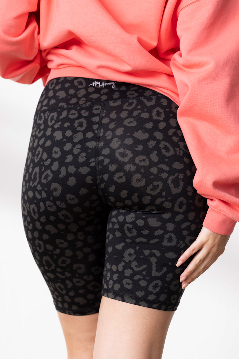 Biker LEO Black | Hey Honey Yoga & Active Wear