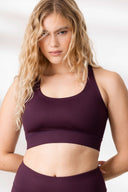 Criss-Cross Bra Wine | Hey Honey Yoga & Active Wear