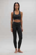 Racerback Bra LEO Black | Hey Honey Yoga & Active Wear