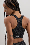 Racerback Bra LEO Black | Hey Honey Yoga & Active Wear