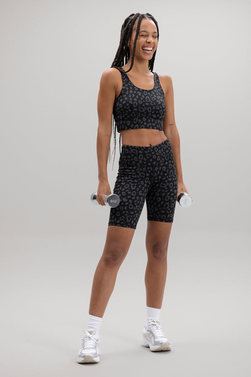 Biker LEO Black | Hey Honey Yoga & Active Wear