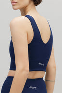 Bustier Ribbed Blue Depth | Hey Honey & Active Wear