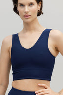 Bustier Ribbed Blue Depth | Hey Honey & Active Wear