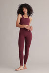 High-Waist Leggings Always Dressed Italian Plum | Hey Honey & Active Wear