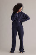 Cozy Hoodie Long Cuffs Baritone Blue | Hey Honey & Active Wear