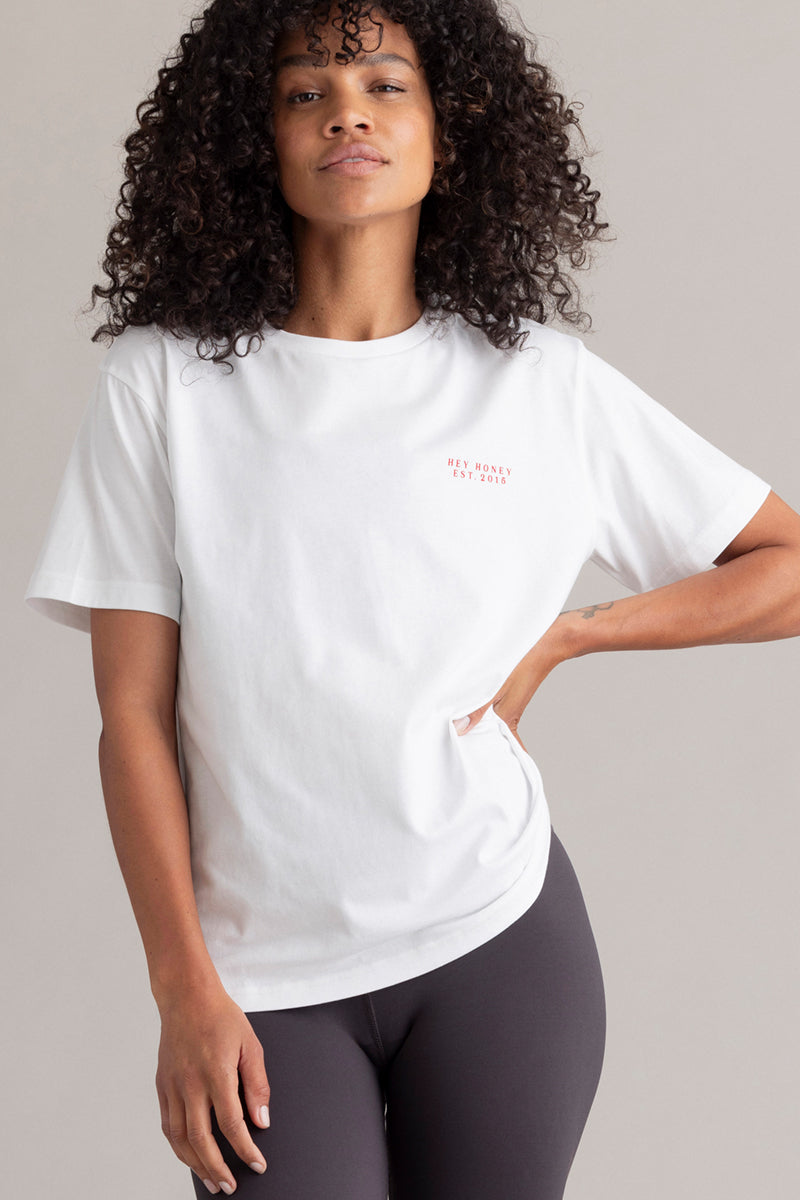 T-Shirt Self Love White | Hey Honey & Active Wear